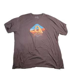 Eddie Bauer Mens Size XXL Brown Arches Original Outdoor‎ Outfitter SS Shirt